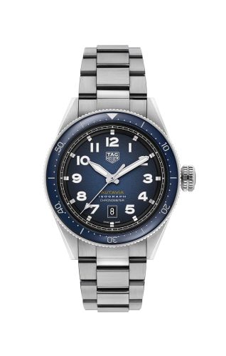 TAG Heuer Autavia Isograph Calibre 5 Stainless Steel / Blue / Bracelet